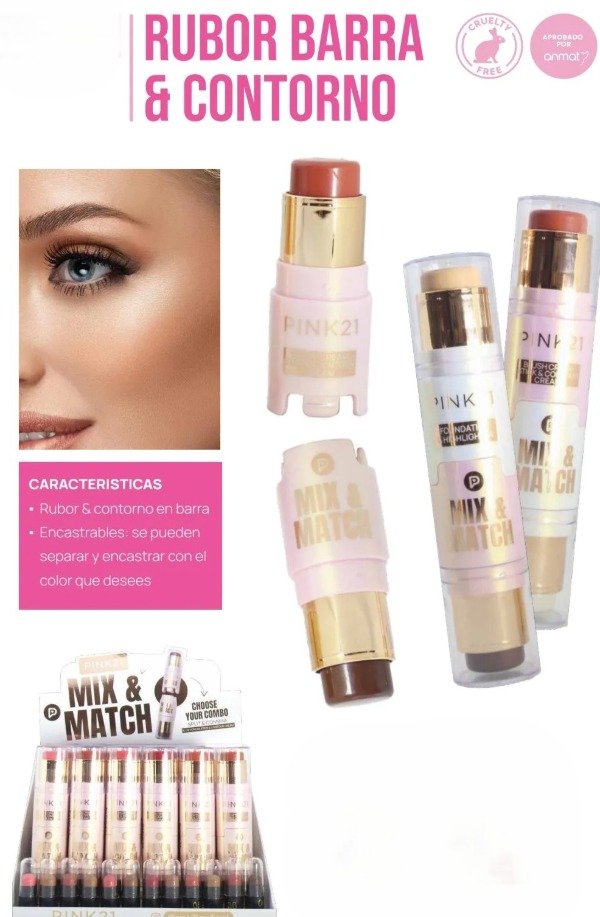 Producto - Rubor/contorno MIX MATCH Pink21 87412