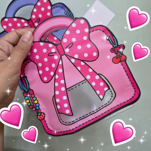 Producto - BOLSA ZIPLOC MOÑO FUCSIA KAWAII X 5 UNIDADES