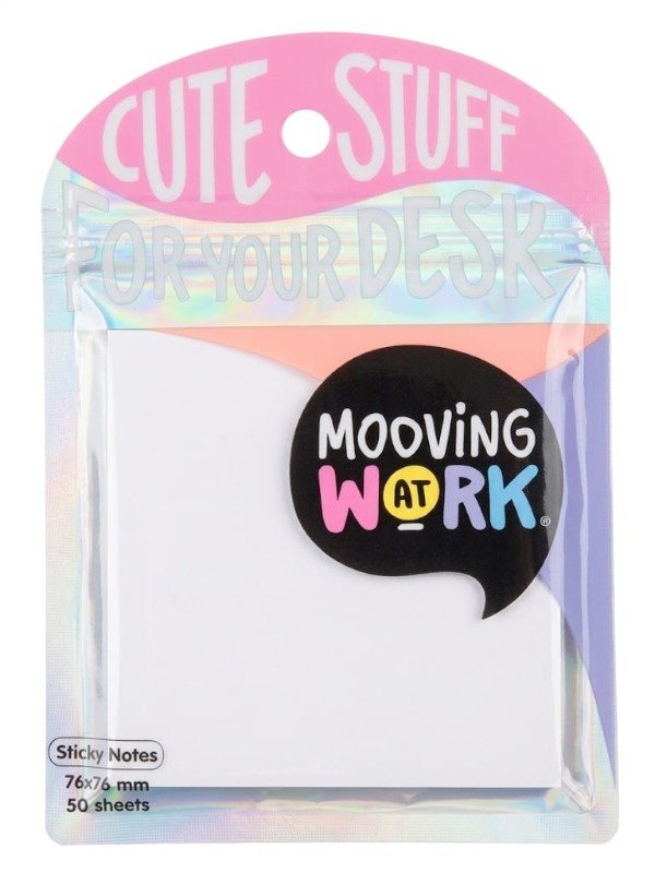 Producto - Notas Adhesivas Transparentes Mooving - 76x76 mm x 50 Hojas