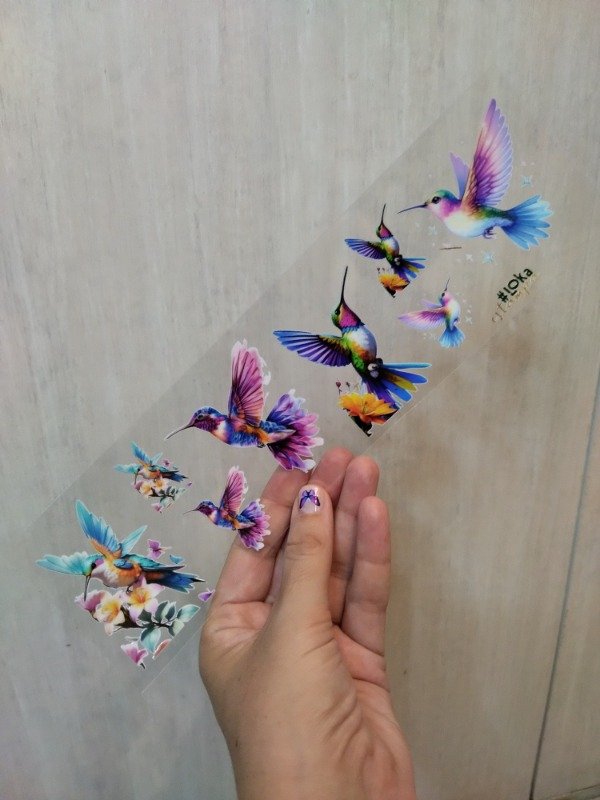 Producto - UV Tiras 8x28cm Colibrí #4