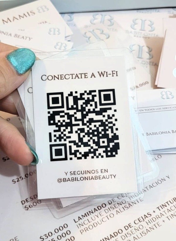 Producto - QR de WIFI 60x90mm