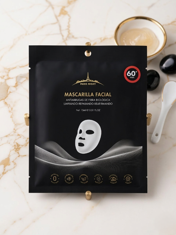 Producto - Mascarilla Facial Paris Night - Tratamiento Avanzado de Fibra Biológica