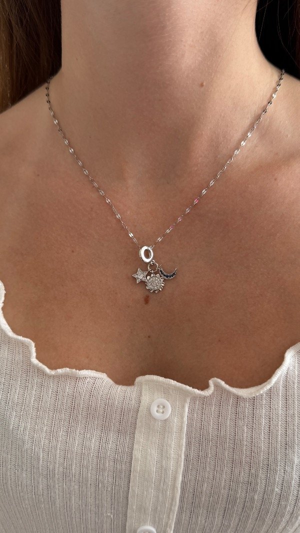 Producto - Collar universe plateado