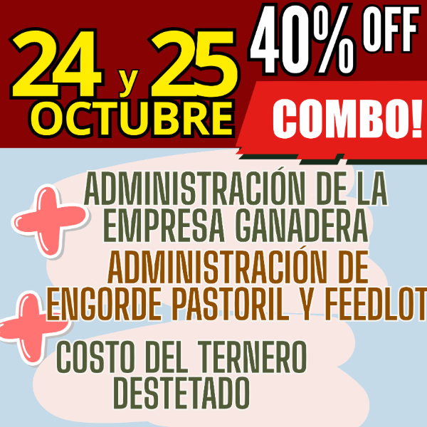 Producto - COMBO 3 CURSOS:Gestión Ganadera + Costo del Ternero + Engorde Pastoril y Feedlot - 0
