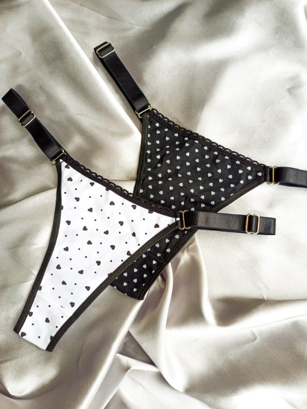 Producto - PACK BLANCO Y NEGRO CORAZONES