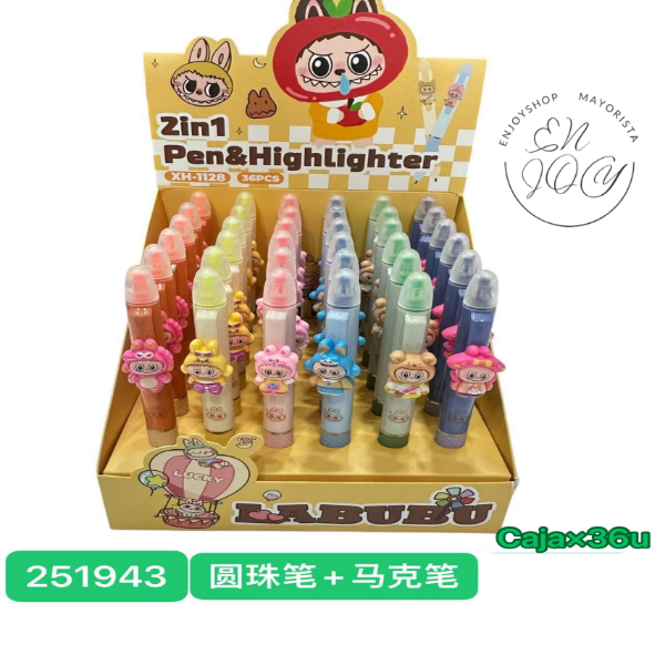 Producto - 2 EN 1 BOLIGRAFO MAS MARCADOR LABUBU