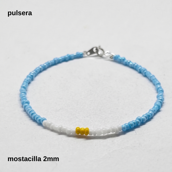 Producto - PULS #FP - Pulsera mostacilla Argentina (DOLAR)