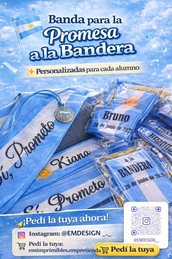 Producto - Banda para la Promesa a la Bandera