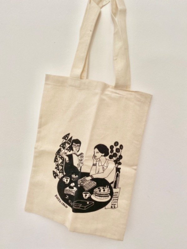Producto - Tote bags, bolsas de tela estampadas.