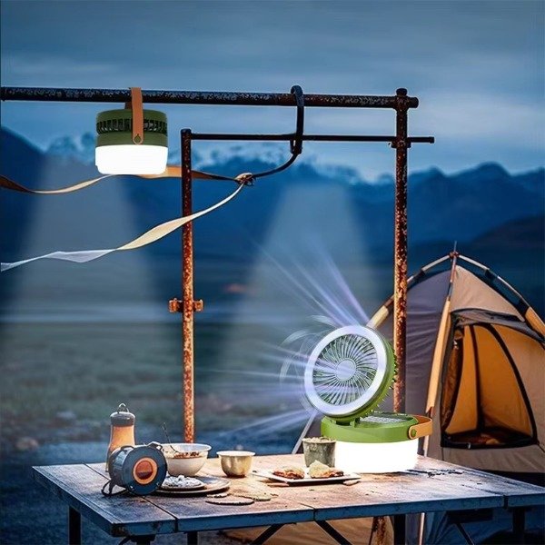 Producto - HG758 Lampara Con Ventilador Portátil Multiuso Recarga Usb/solar - 5