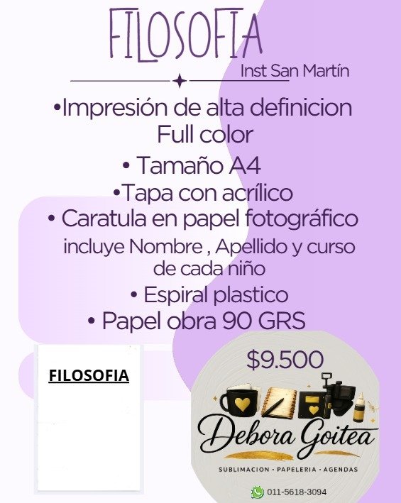 Producto - FILOSOFIA 6TO