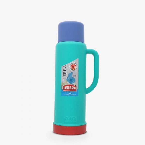 Producto - Termo 1L Lumilagro Terra Azul/Verde Agua