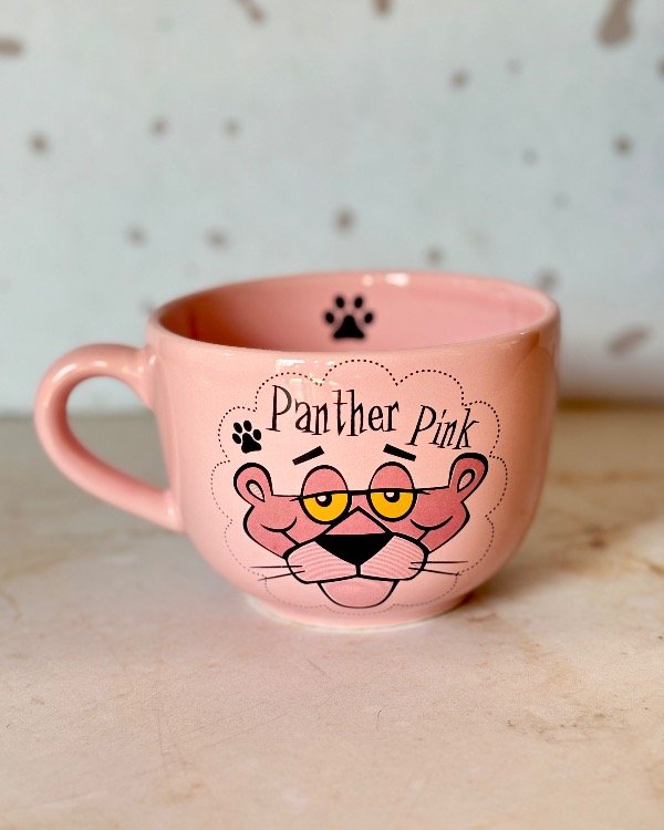 Producto - Tazón Rosado - Pantera "Cara"