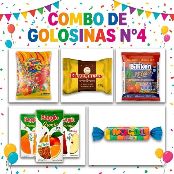 Producto - COMBO DE GOLOSINAS PARA CUMPLEAÑOS 4