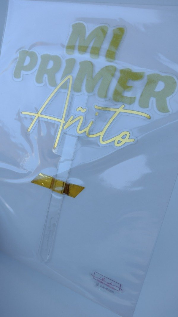 Producto - Topper "Mi Primer Añito" línea Simple