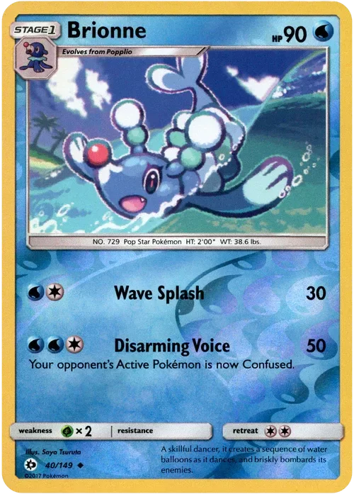 Producto - Brionne - 40/149 - Sun and Moon - Reverse Holo