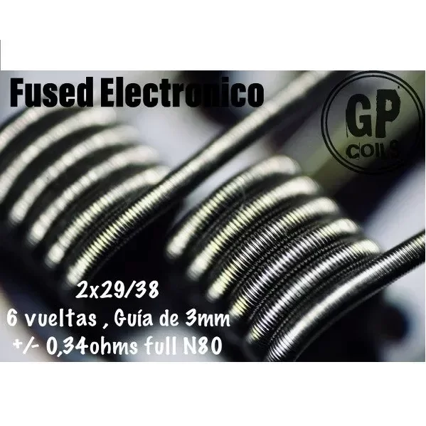 Producto - Resistencias Artesanales GP Coils Fused Electrónico 0.34