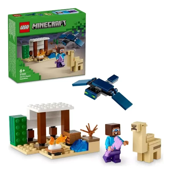 Producto - Lego Minecraft - La Expedición De Steve Al Desierto Cantidad de piezas 75