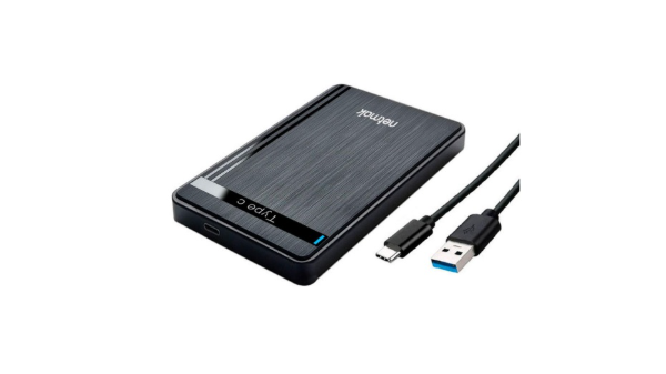 Producto - Carry Disk externo 2,5" sata -ssd -hdd -usb type-c 3.1 -5Gbps -4TB -black -Netma - 1
