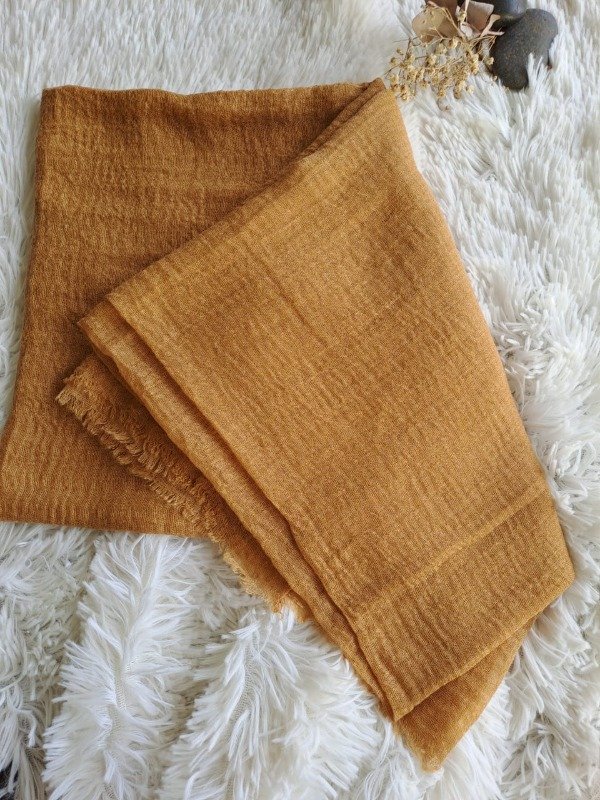 Producto - PLT05 Pañuelo Liso Texturado Mostaza