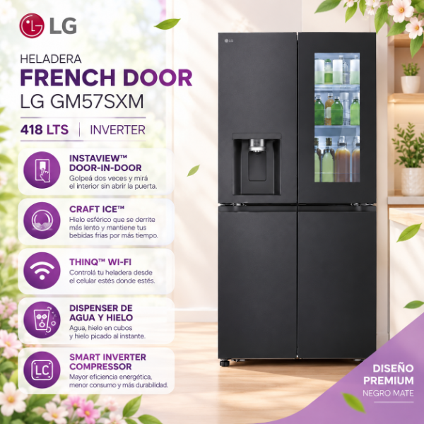 Producto - HELADERA FRENCH DOOR LG GM57SXM