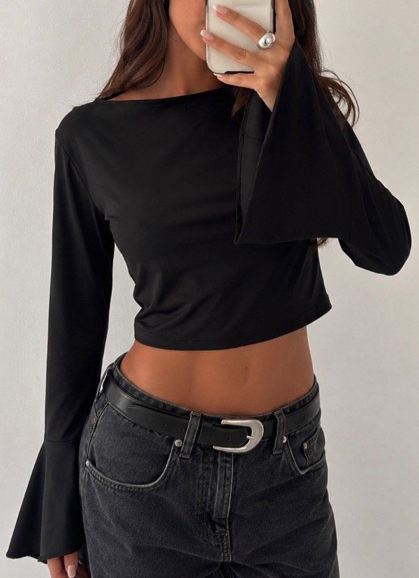 Top microfibra manga Oxford Zoe