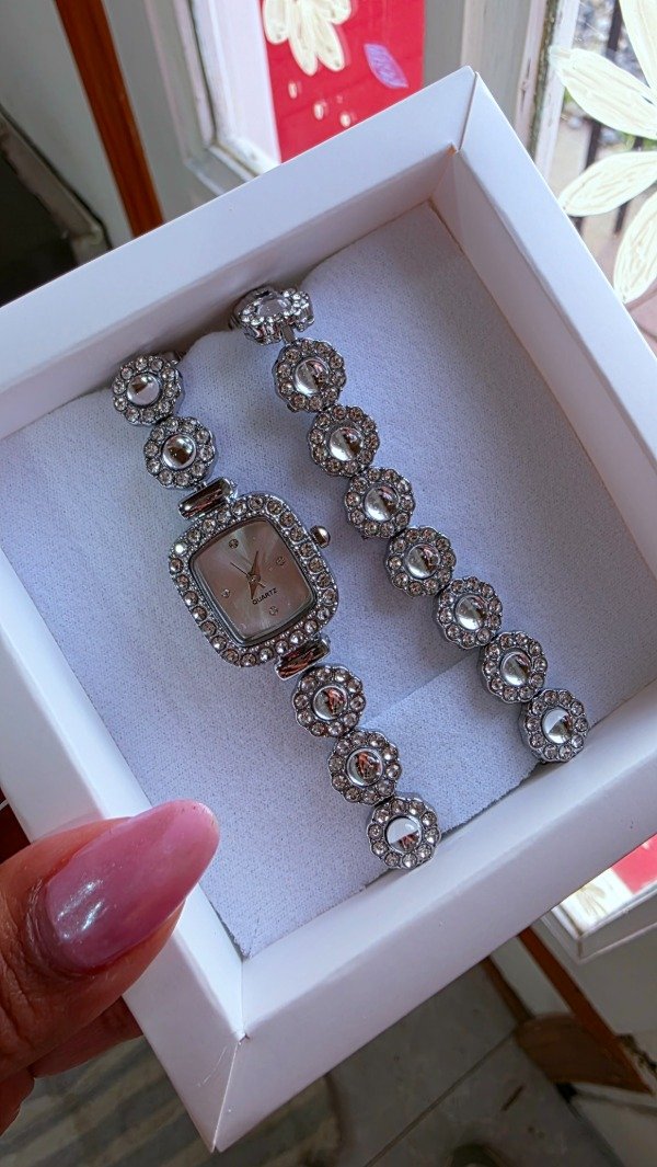 Producto - Conjunto reloj pulsera blanco - 1