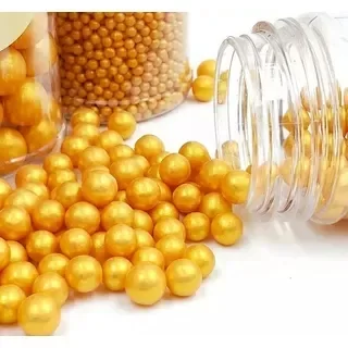 Producto - Perlas grandes comestibles doradas x50grs - 2