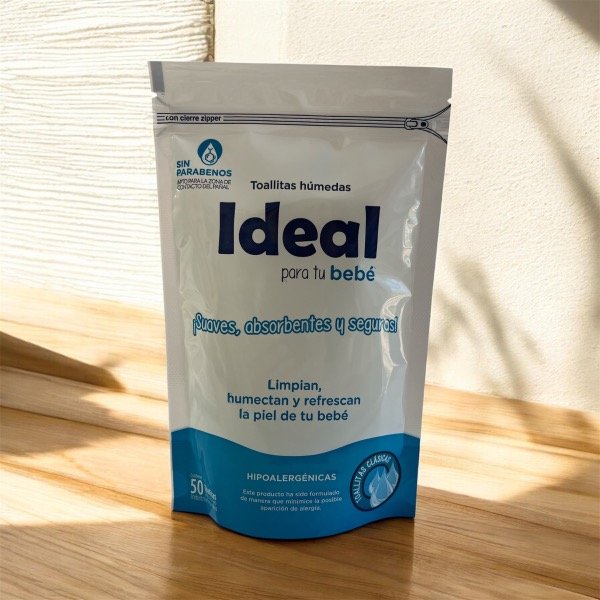 Producto - Toallitas Húmedas Ideal - 50 Unidades