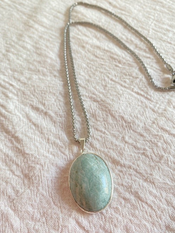 Producto - Collar medallón Amazonita