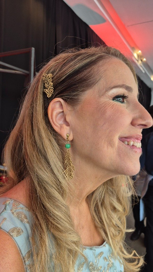 Producto - Aros Plumaje Dorado XL - 5