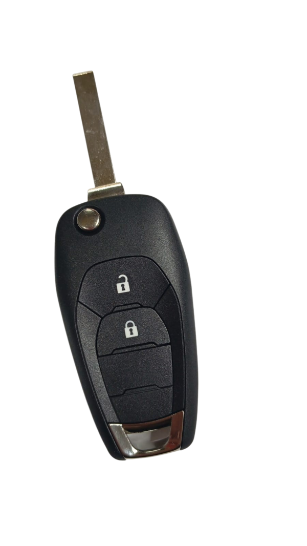 Producto - CARCASA CHEVROLET 2 BOTONES LLAVE ABATIBLE C/LOGO CRUZ HU100 PALETA