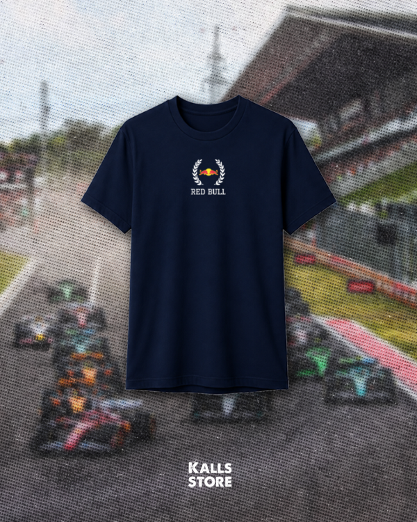 Remera azul marino "Red bull" laureles