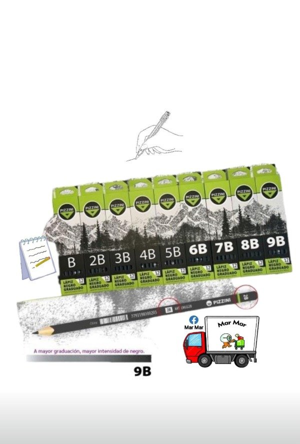 Producto - Lapiz de grafito Pizzini (mayor)