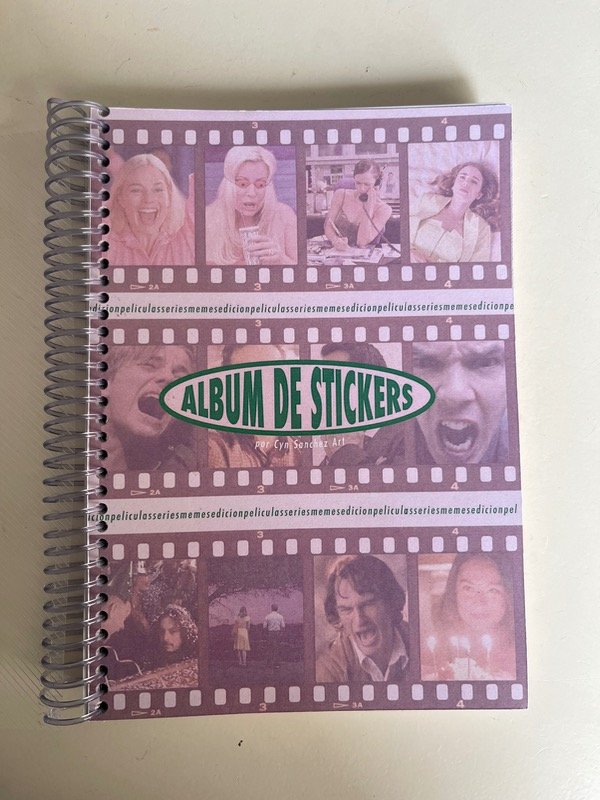 Producto - PREVENTA Álbum de sticker películas, meme, series