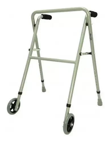 Producto - Andador Ortopédico de Hierro Plegable y Regulable Con Ruedas