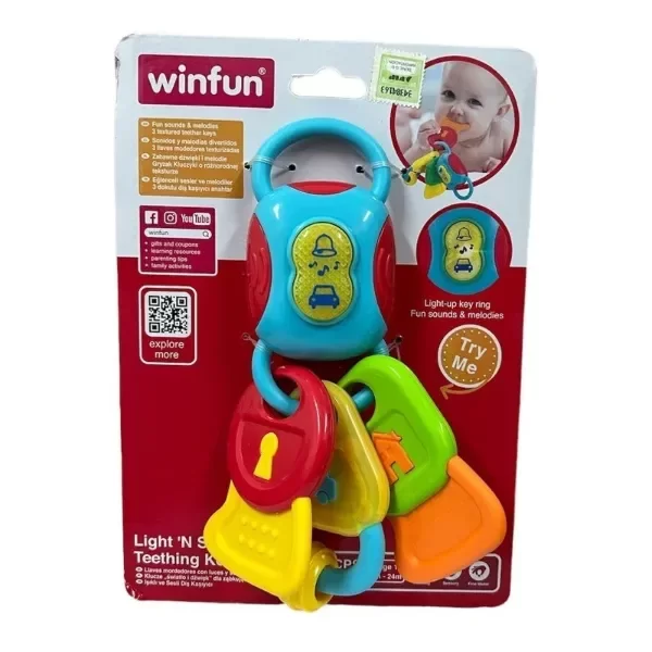 Producto - MORDILLO LLAVE CON LUZ Y SONIDO WINFUN