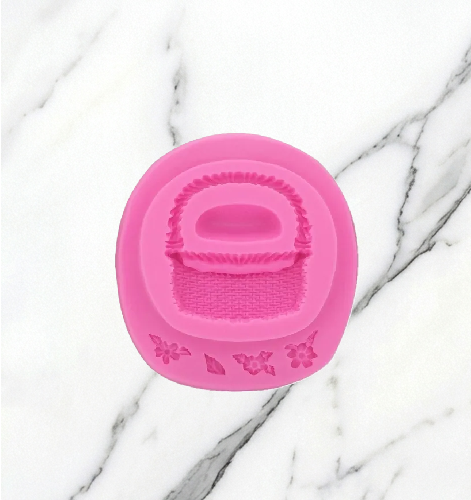 Producto - Molde de silicona Canasta Primavera Flores