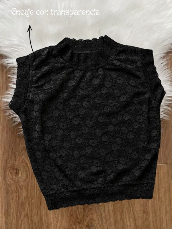 Producto - (#4199) TOP ENCAJES CON PUNTILLAS - 1
