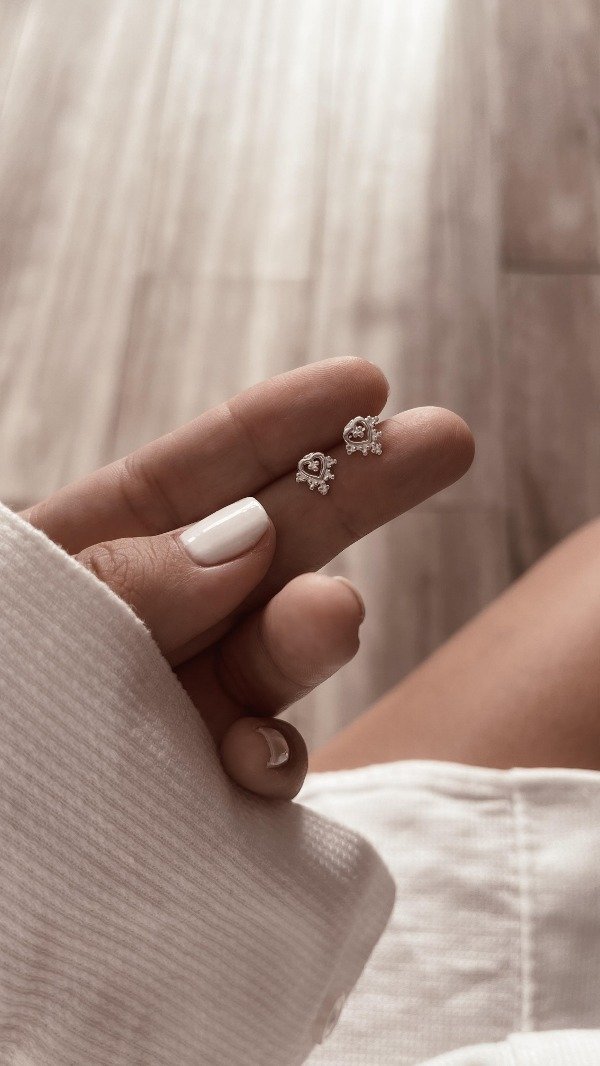 Producto - Aros corazón indi plata 925