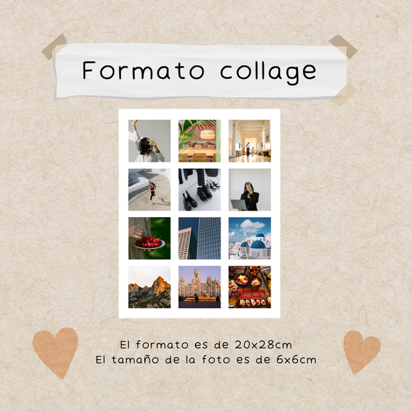 Producto - Impresión fotos personalizadas formato collage