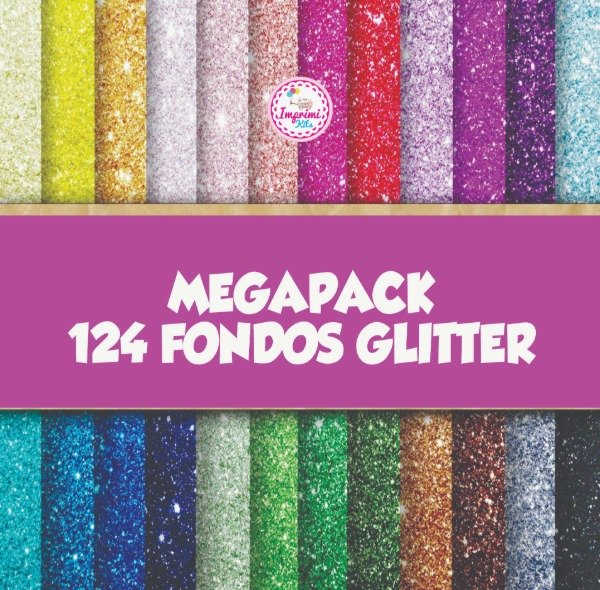Producto - Kit Fondos Glitter Glitters brillos imagenes papeles Imprimibles #698