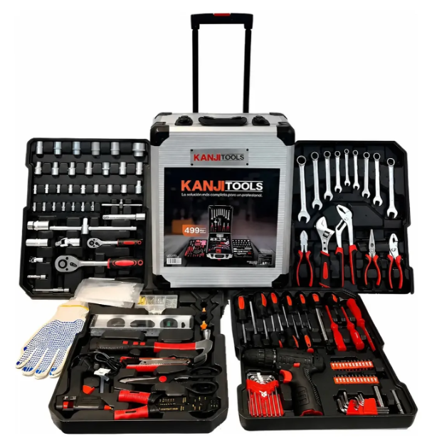 Producto - Kit De Herramientas 499 Piezas Valija +desatornillador Kanji