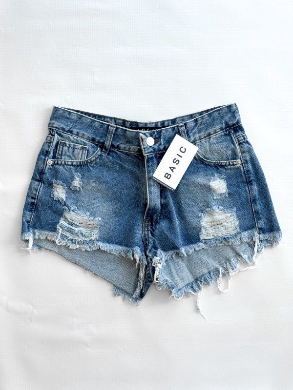 Producto - Short Saint azul tiro bajo - 0