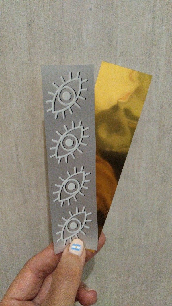 Producto - Termotransferible ORO Tirita (4x14cm) Ojo Turco #1 mediano