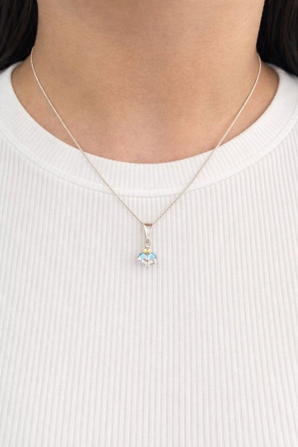 Producto - Conjunto con dije tornasol en plata 925