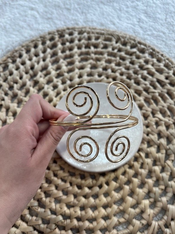 Producto - Esclava espiral dorada