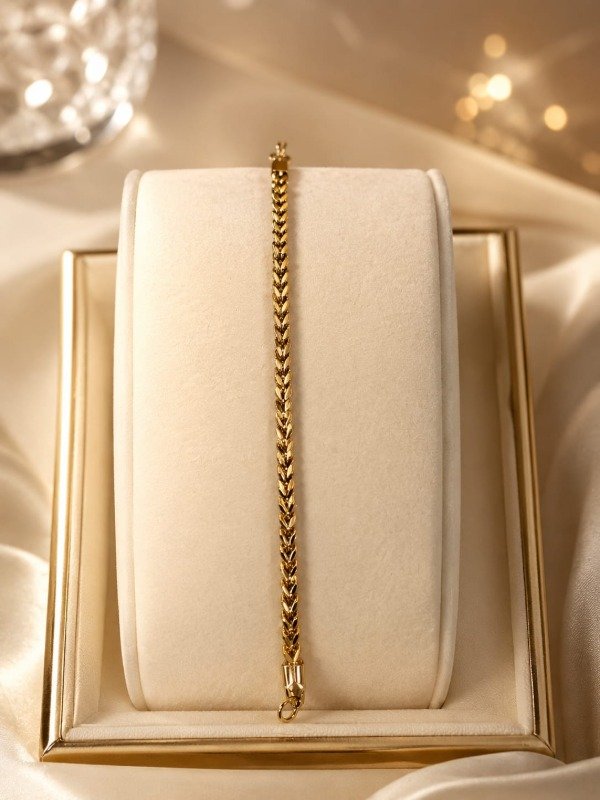 Producto - Pulcera acero dorado M