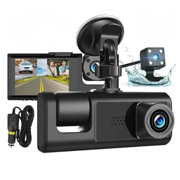 Producto - GRABADOR DE CONDUCCION 3 LENTES DVR HD 1080P