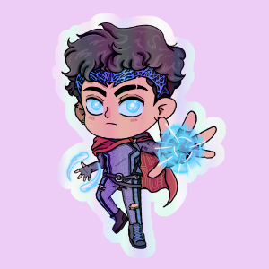 Producto - Stickers Holograficos - Marvel - Wiccan
